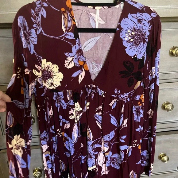 All 3 Free People Tunic Mini Dresses Xs S - Picture 4 of 4